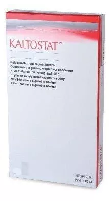 Kaltostat 7,5*12cm opatrunek alginianowy na rany przewlekłe 1szt